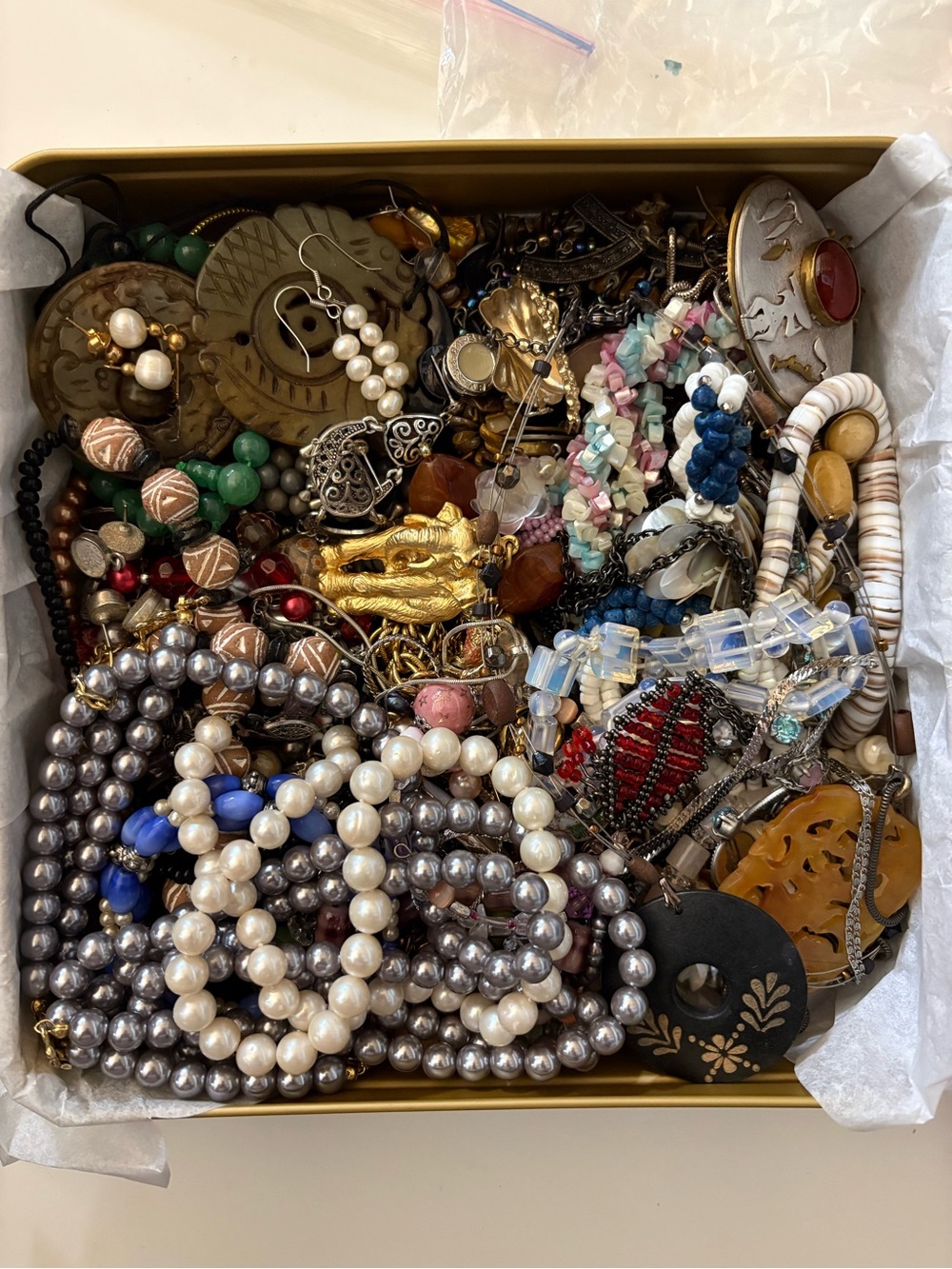 Mixed Lot Jewelry Bundle - Necklaces, Bracelets, Earrings, Rings